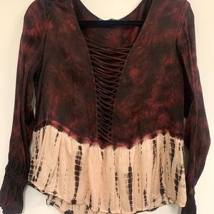 Gypsy Lace Up Blouse